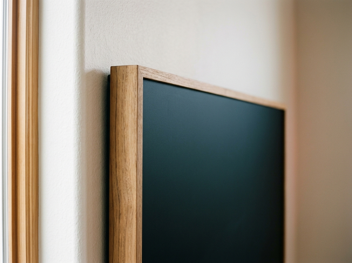 Customizable Bezels and Matte Display on a digital gallery TV