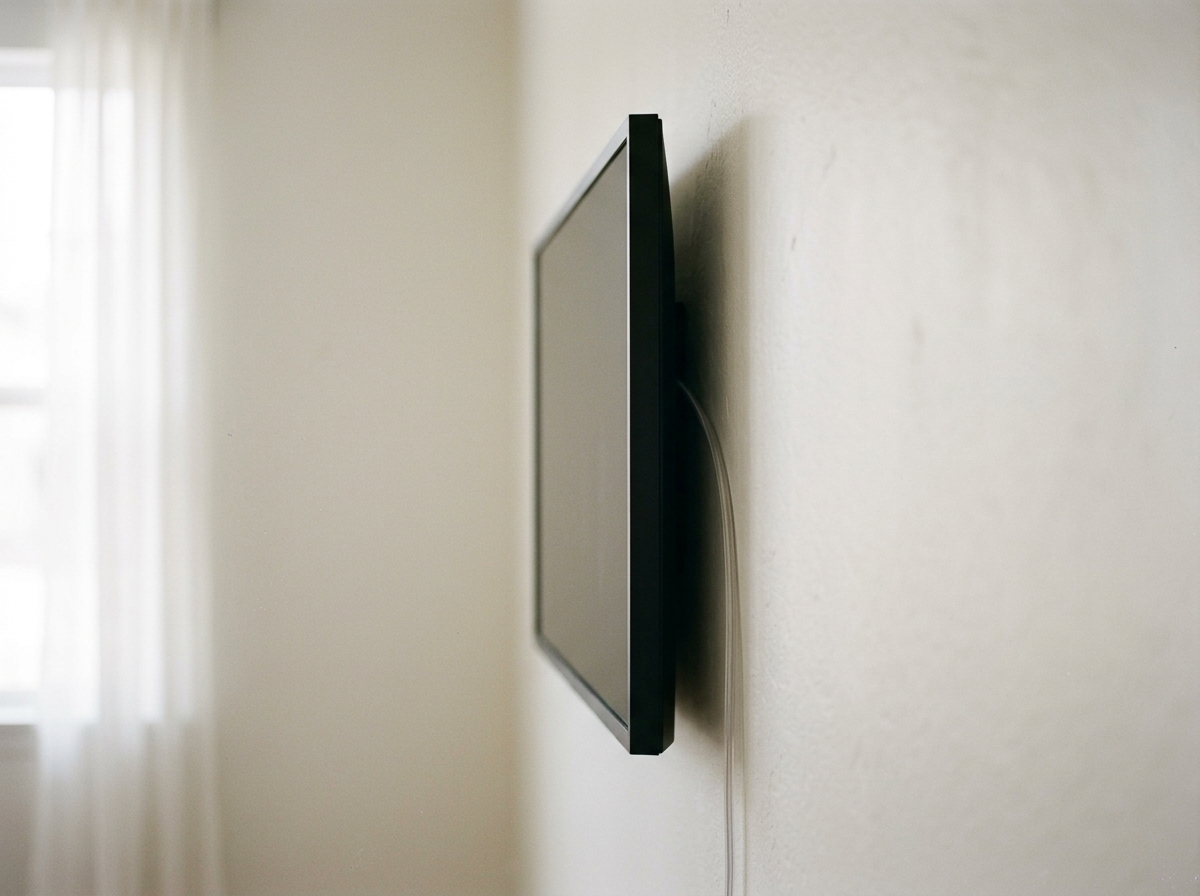 Flush Mount installation with One Connect Box cable management system